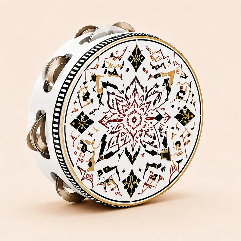 Traditional Arabic Tambourine Drum – For Weddings, Family Gatherings & Cultural Learning (6/8/10 Inch)