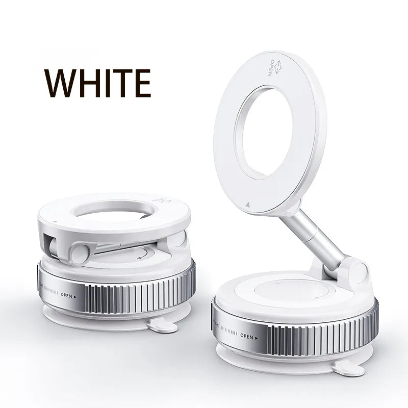 360° Rotating Magnetic Car Phone Mount – Strong Vacuum Suction