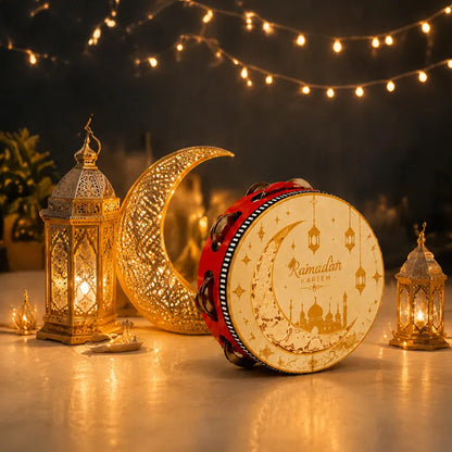 Traditional Arabic Tambourine Drum – For Weddings, Family Gatherings & Cultural Learning (6/8/10 Inch)